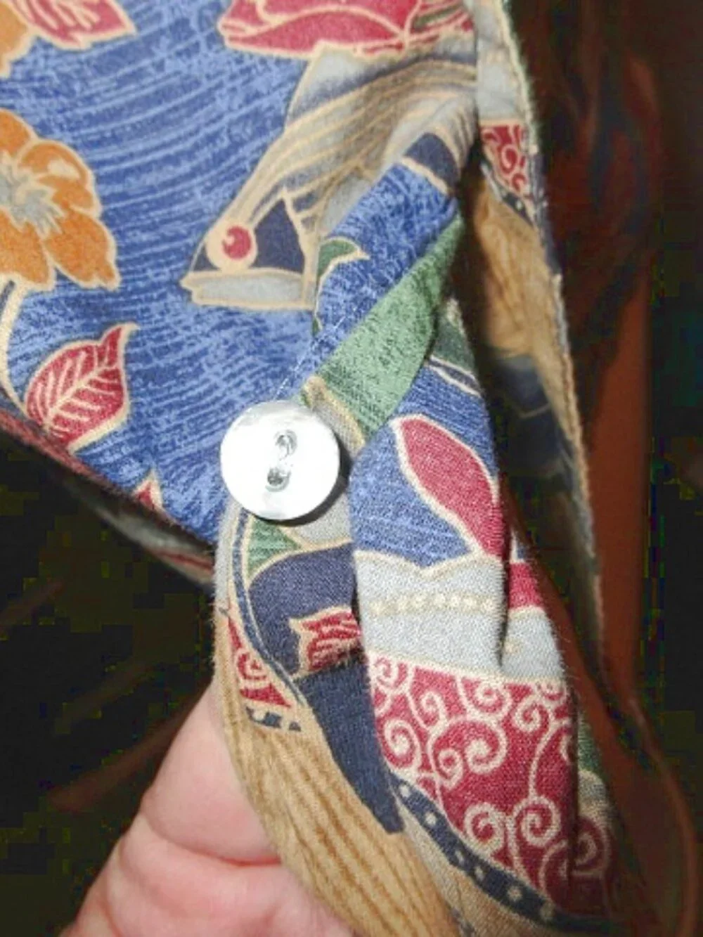 Tori Richard Cotton Lawn Shirt Mens M Button Silky Camp Turtle Paradise Floral